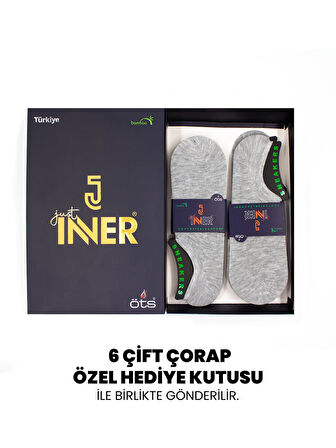 Just Inner Erkek Çorap 6'lı Sneaker (Bambu)