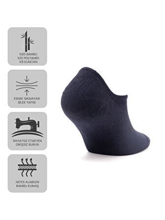 Just Inner Erkek Çorap 6'lı Sneaker (Bambu)
