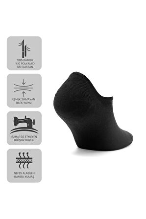 Just Inner Erkek Çorap 6'lı Sneaker (Bambu)