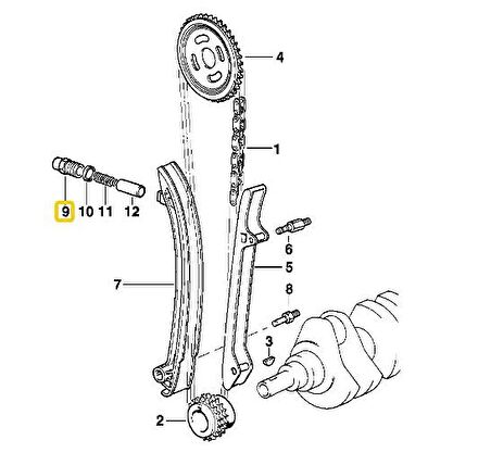 BMW M50 M52 VE M54 MOTOR ALT TRİGER GERGİ SİBOBU 11311703746