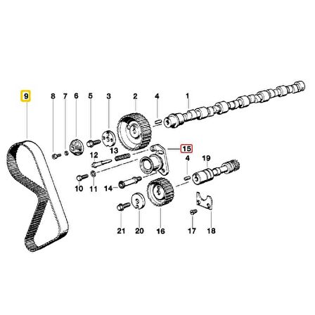 BMW M20 MOTOR TRİGER SETİ OEM NO 11311717215 ve 11311711153