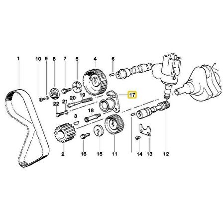 BMW E21 E30 VE E34 M20 MOTOR TRİGER GERGİ RULMANI 11311711153