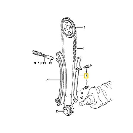 BMW M50 M52 VE M54 MOTOR ALT TRİGER ZİNCİR KIZAĞI 11311726480