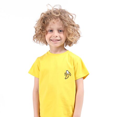 COLORDS ERKEK ÇOCUK PİJAMA TAKIMI MUZ BASKILI KISA