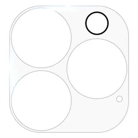 GOR İPhone 13 Pro 13 Pro Max 3D Tempered Cam Kamera Koruyucu 2Adet Set-(5775)