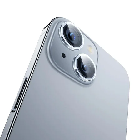 Baseus iPhone 15/15 Plus için Sapphire Serisi HD Cam Kamera Koruyucu-(5775)
