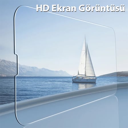 ALLY iPhone 13 Pro Max Tempered Kırılmaz Cam Ekran Koruyucu-(5775)