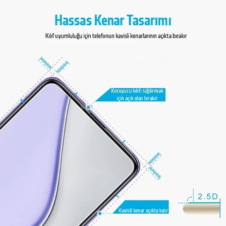 Xiaomi Redmi K40/K40 Pro/K40 Pro+/Mi 11i/Poco F3 Tempered  Cam Ekran Koruyucu-(5775)