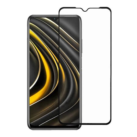 Xiaomi POCO M3 Full Glue Tempered Full Cam Ekran Koruyucu-(5775)