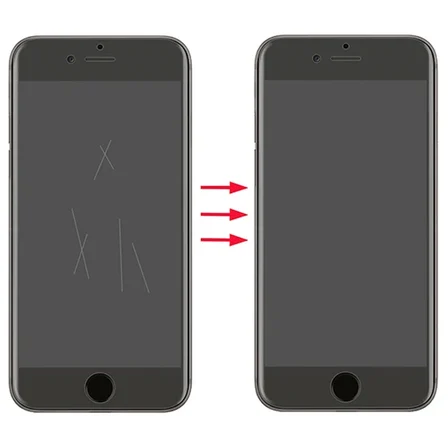 GOR İPhone 8 Plus-7 Plus HD Ekran Koruyucu Jelatin 5 Adet Set-(5775)