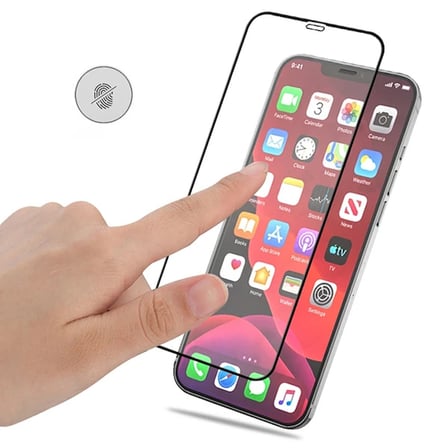 İPhone 12/ 12 Pro 6.1 Full Glue Tempered Cam Ekran Koruyucu Full Kaplama-(5775)