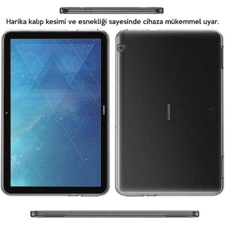 Huawei Mediapad T510.1 Şeffaf Tpu Soft Silikon Kılıf-(5775)