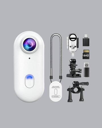 1080P Suya Dayanıklı Aksiyon Spor Kamerası 120° Geniş Açı ve WiFi Destekli
