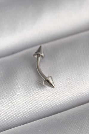 316L Çelik Gümüş Renk Çivi Model Piercing 5886