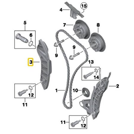 BMW VE MİNİ N12 N13 N16 VE N18 MOTOR TRİGER KIZAĞI 11317533879