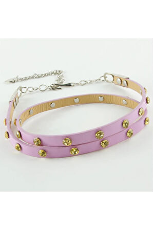 Klasik Deri Taşlı Kemer