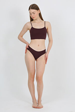 Yüksek Bel Basic Lazer Kesim Bikini Külot 3'lü Paket