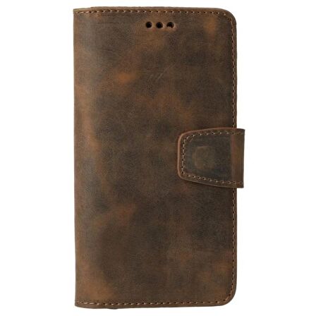 Smcase Xiaomi Redmi Note 8 Kılıf Deri Standlı Kartlıklı cüzdan 