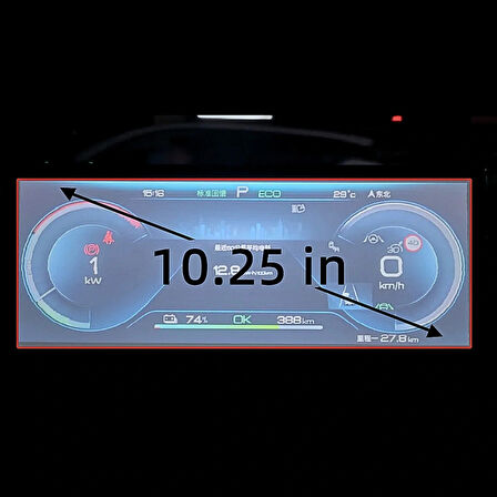 BYD SEAL AWD 2025 Model 10.25'' +15.6'' Multimedya Navigasyon Uyumlu 9H Nano Ekran Koruyucu 2Li Set