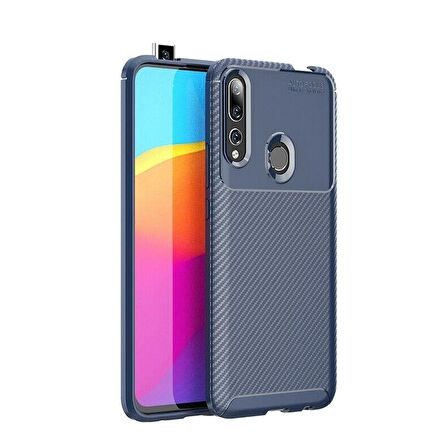 Smcase  Honor 9X Kılıf Negro Karbon Desenli Silikon 