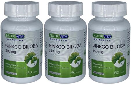 Ginkgo Biloba 240 Mg 3x150 Tablet