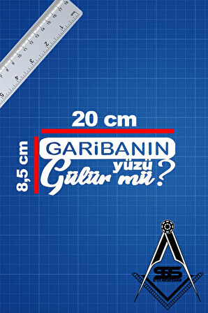 Garibanın Yüzü Gülürmü 20x8,5 Jdm Yazı Araba-motosiklet Cam Etiket Sticker Beyaz Renk