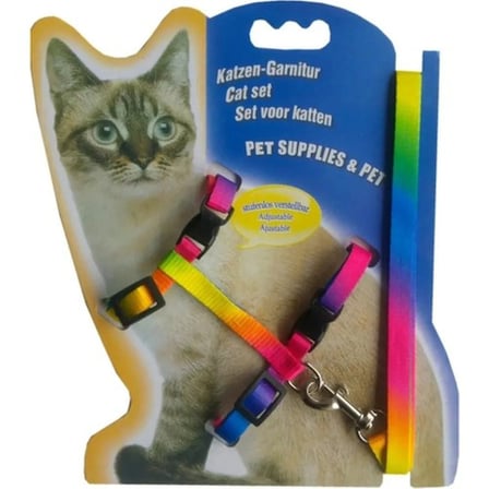 Multicolor Kedi Tasması