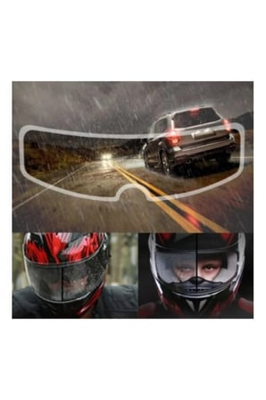 Kask Vizörü İçin Yağmur ve Buğu Engelleyici Film