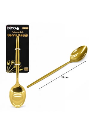 Metal Servis Kaşığı - Renk - 27 cm