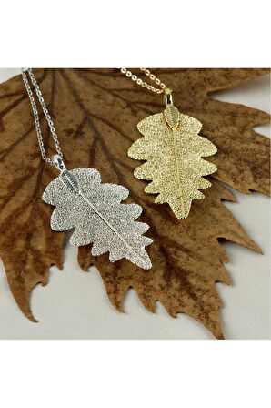 Doğal Yaprak Kolye