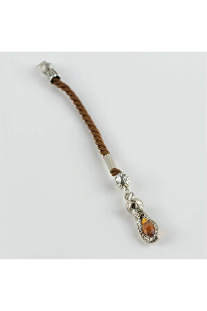 Zirkon Taşlı ÖrmeTesbih Püskülü (1Adet)