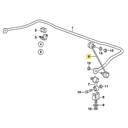 BMW E24 E28 E30 E31 E32 E34 E36 FROW ÖN VİRAJ ASKI ÇUBUĞU 1134582