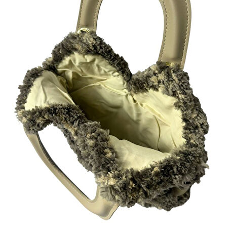 Uretti - Öznur 7392 4851 El Yapımı Puffy İp Kadın El Çantası / 28 cm x 30 cm