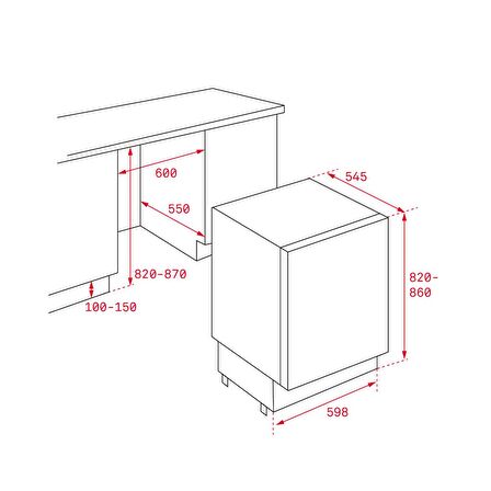 Teka Ankastre TGl2 120 D EU WH Tek Kapılı No Frost Buzdolabı