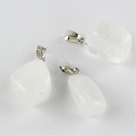 Kuvars Doğaltaş Kolye Ucu