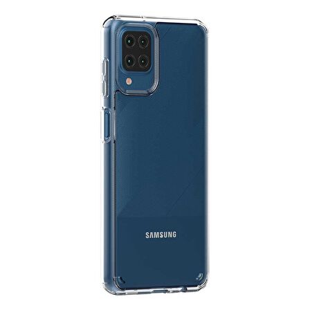 Gpack Samsung Galaxy A12 Kılıf Coss Şeffaf Sert Kapak