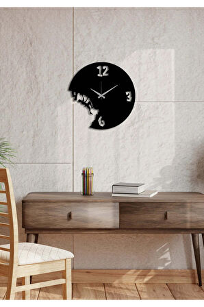 Artroya Yap&Boz Metal Duvar Saati -Ev Ofis  - 40 x 40 - cm - Siyah - CLOCK-177