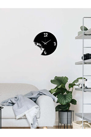 Artroya Yap&Boz Metal Duvar Saati -Ev Ofis  - 40 x 40 - cm - Siyah - CLOCK-177