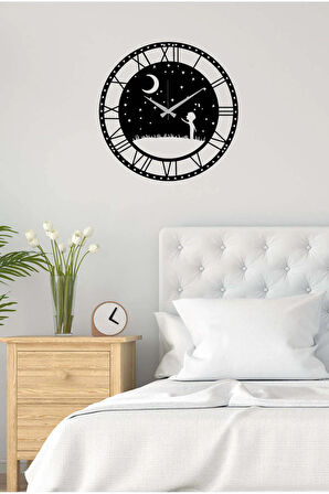 Artroya Happykid Duvar Saati -Ev Ofis  - 40 x 40 - cm - Siyah - CLOCK-037