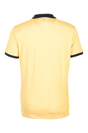 Erkek Polo Yaka Tişört Sarı %100 Pamuk Slim Fit T-shirt NCS JEANS 1136