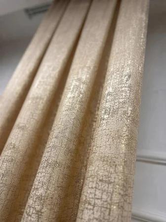 NİVEMESHOME LİNA V-101 KREM 1/3 PİLELİ FON PERDE