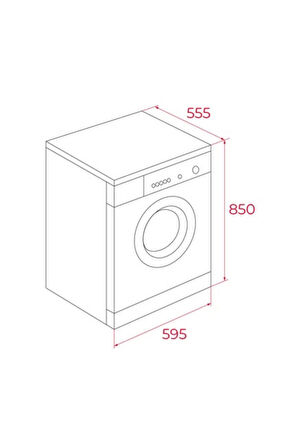 Teka WMK 40940EU WH 9 Kg Kapasiteli 15 Programlı Beyaz Solo Çamaşır Makinesi
