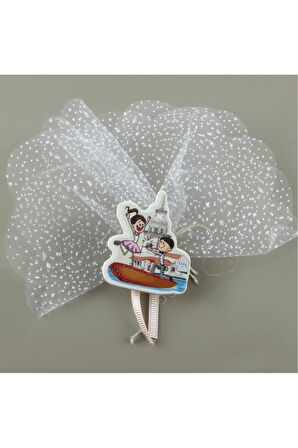 Kız Kulesi Figürlü Dolap Süsü