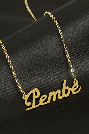 Pembe İsimli Kolye (Kişiye Özel)