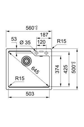Franke Ubg 610-56 Tek Gözlü Oyster Eviye 114.0686.794