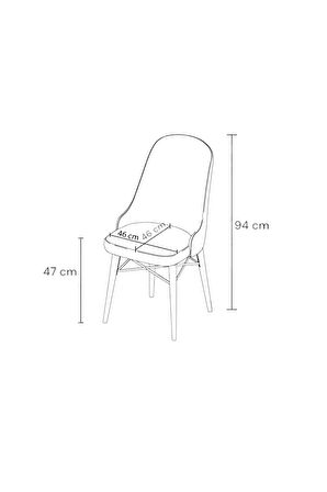 Nova Serisi, 1 Adet Cappucino Mutfak Sandalyesi, Ceviz Gürgen Ayak, 1. Sınıf Babyface Kumaş