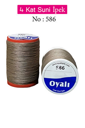 Oyalı 4 Kat Suni İpek İplik İğne Oyası Boncuk İpi Tığ Oyası No:586