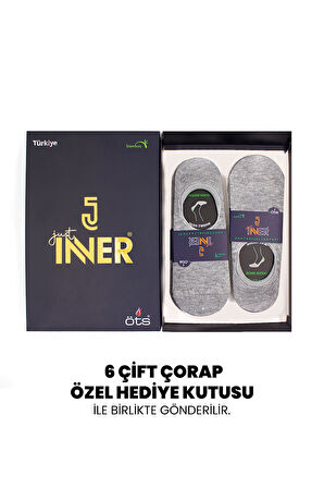 Just Inner Erkek Çorap 6'lı Babet (Bambu)