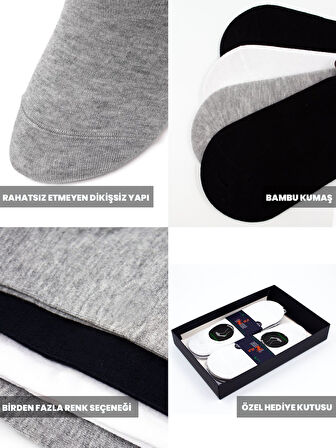 Just Inner Erkek Çorap 6'lı Babet (Bambu)