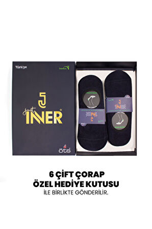 Just Inner Erkek Çorap 6'lı Babet (Bambu)